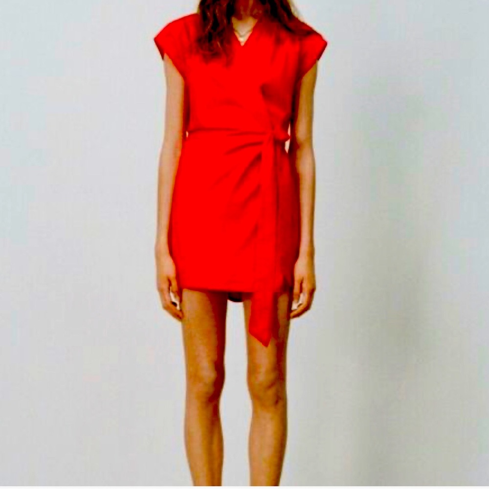 Zara Red Midi Dress